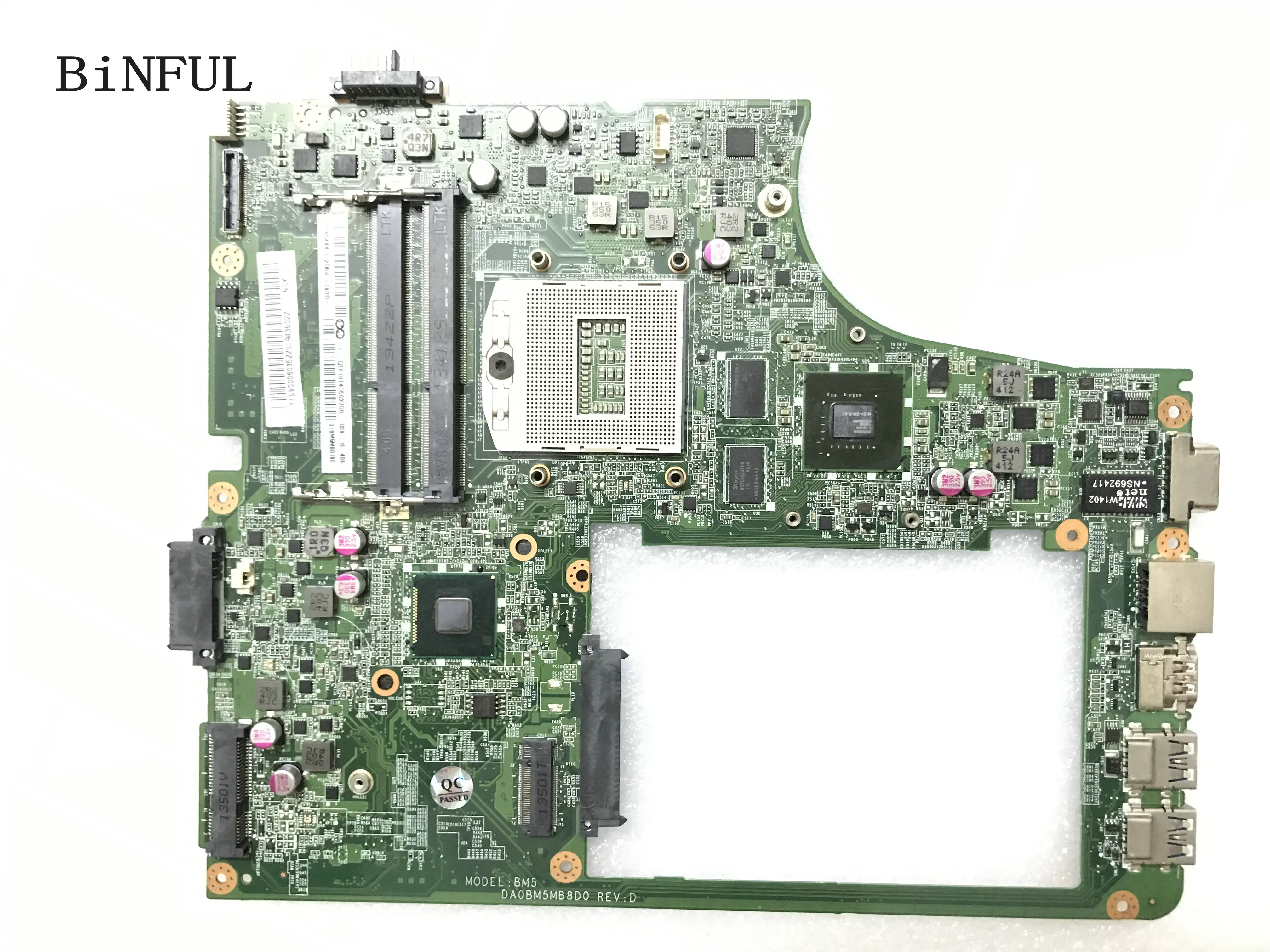BiNFUL в наличии DA0BM5MB8D0 REV : D материнская плата для ноутбука LENOVO M5400 с видеокартой