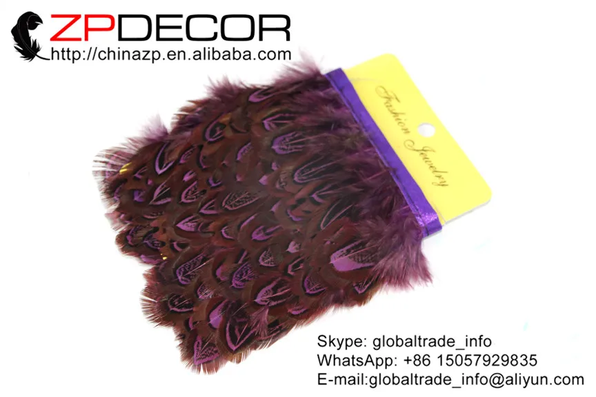 ZPDECOR 10yards/lot 5cm(2inch) Fluffy Purple Dyed Almond Ringneck Pheasant Plumage Feather Trim
ZPDECOR 10yards/lot 5cm(2inch) Fluffy Purple Dyed Almond Ringneck Pheasant Plumage Feather Trim