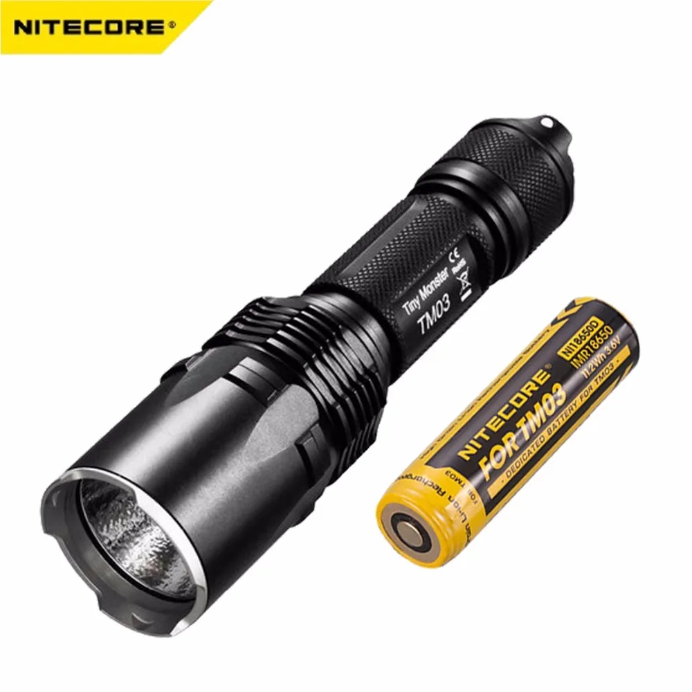 Nitecore TM03 LED Flashlight CREE XHP70 LEDs Tactical Flashlight 2800 Lumens with TM03 18650 for Hunting Fishing Free shipping
Nitecore TM03 LED Flashlight CREE XHP70 LEDs Tactical Flashlight 2800 Lumens with TM03 18650 for Hunting Fishing Free shipping