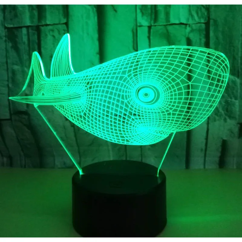 3D LED Night Light Friendly Whale with 7 Colors Light for Home Decoration Lamp Amazing Visualization Optical Illusion Awesome
3D LED Night Light Friendly Whale with 7 Colors Light for Home Decoration Lamp Amazing Visualization Optical Illusion Awesome