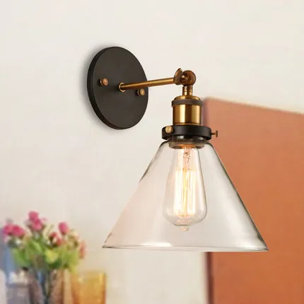 Loft Style Iron Glass Vintage Wall Lamp Bedside Wall Light Fixtures For Dining Room Edison Wall Sconce Indoor Lighting
Loft Style Iron Glass Vintage Wall Lamp Bedside Wall Light Fixtures For Dining Room Edison Wall Sconce Indoor Lighting