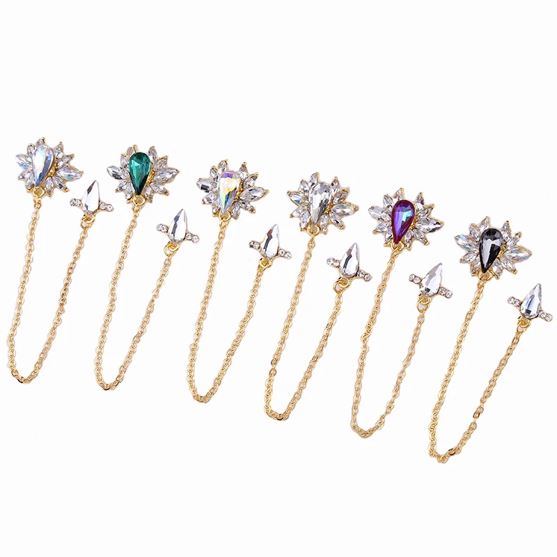 GOLD WEDDING NAIL CHARMS - 10PCS top-level long nail Charms 3D Nail Art Decoration Crystal Gems rhinestone dangles-charms, GH767
GOLD WEDDING NAIL CHARMS - 10PCS top-level long nail Charms 3D Nail Art Decoration Crystal Gems rhinestone dangles-charms, GH767