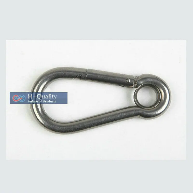 5PCS M12X140MM Large Size Stainless Steel Carabiner Spring DIN5299C Snap Hooks with eyelet
5PCS M12X140MM Large Size Stainless Steel Carabiner Spring DIN5299C Snap Hooks with eyelet
