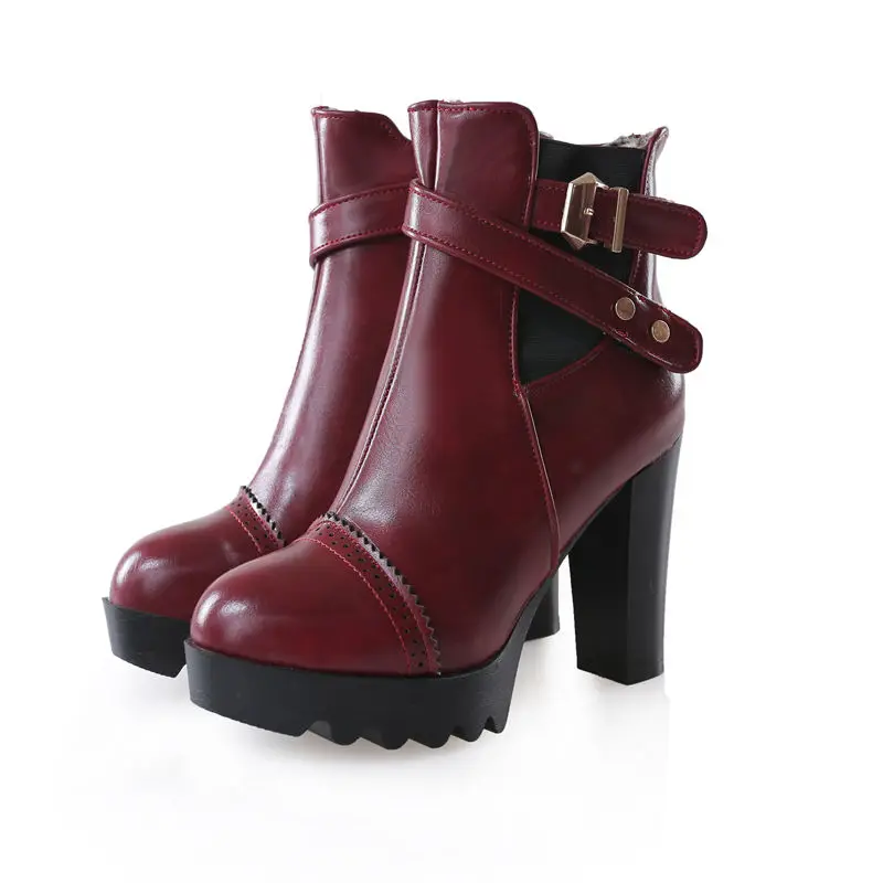 Smeeroon 2020 spring autumn fashion style boots women super high heels platform ankle boots high quality pu leather boots
Smeeroon 2020 spring autumn fashion style boots women super high heels platform ankle boots high quality pu leather boots