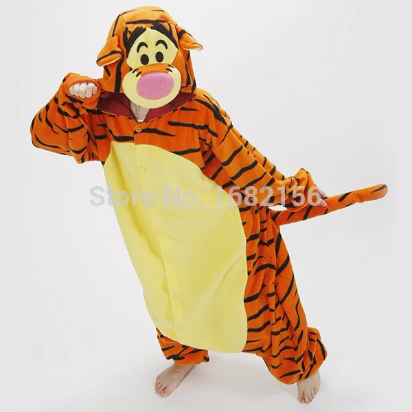 Пижама комбинезон в виде тигра для взрослых и детей|cosplay costume|pajamas adultadult animal pajamas |