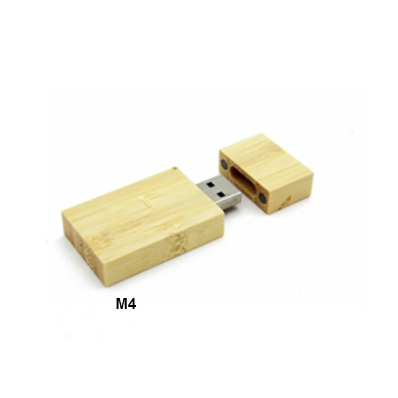 Фото Деревянные USB накопителя с коробкой 2 0 2g 4g 8g Flash Memory Stick лазерной - купить