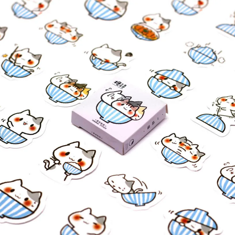 1 шт. Миска of Cat Kawaii дневник блокнот для заметок sticker Pack poted It планировщик