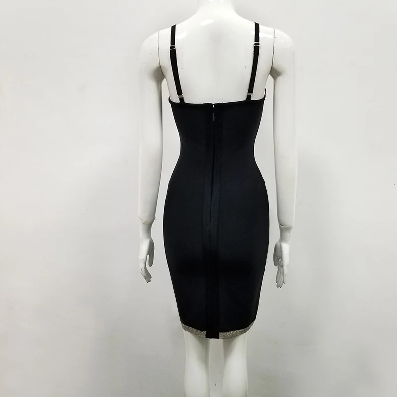 2019 New Women Elegant Dress Sexy black V-Neck Spaghetti Strap Bodycon Vestidos Celebrity Evening Party bandage Dress
2019 New Women Elegant Dress Sexy black V-Neck Spaghetti Strap Bodycon Vestidos Celebrity Evening Party bandage Dress