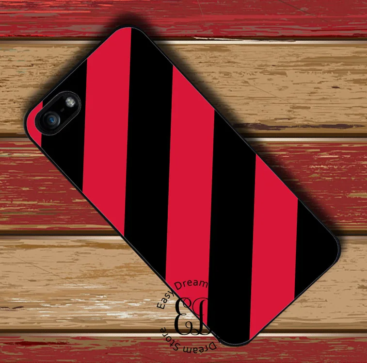 Черный и красный чехол в полоску для iphone 11 12 pro X XR XS Max 6 7 8 plus Samsung S10 S20 s8 s9 note 9 10|case for