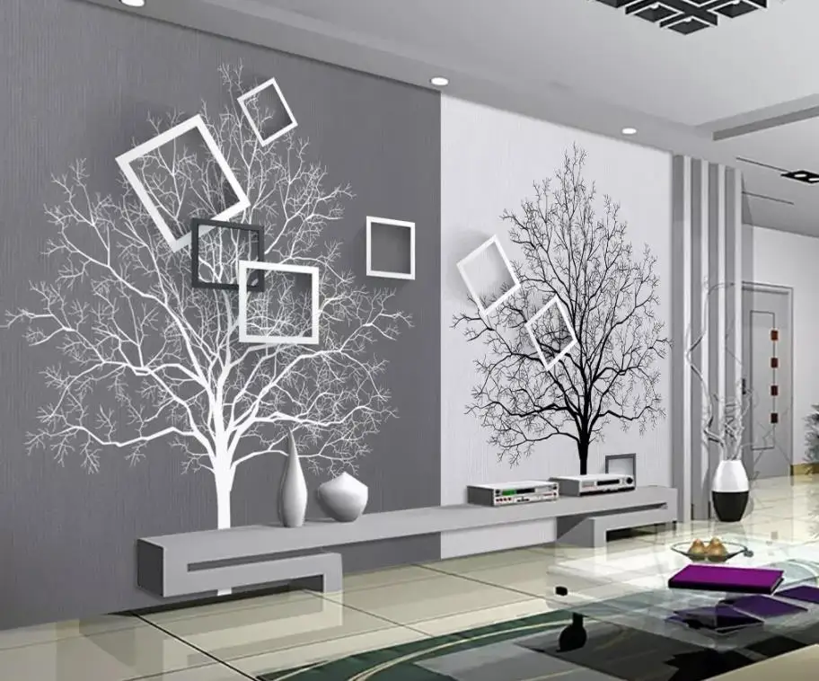 HD black and white tree simple 3D TV background wall wallpaper for walls 3 d for living room
HD black and white tree simple 3D TV background wall wallpaper for walls 3 d for living room