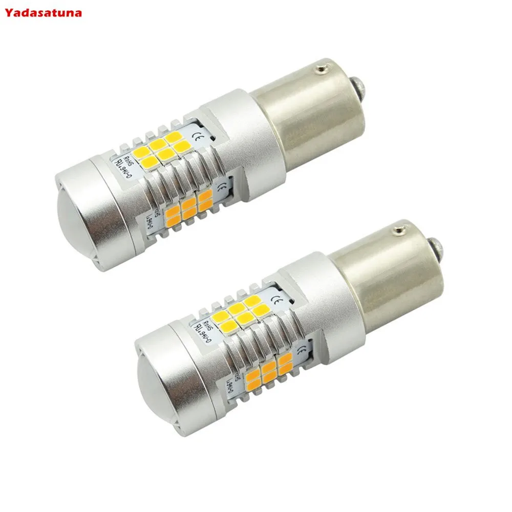 2Pcs BAU15s PY21W 7507 1156 21-SMD 21W LED Replacement Bulb for Turn Signal Indicator or Corner Parking Side Marker Lights Amber
2Pcs BAU15s PY21W 7507 1156 21-SMD 21W LED Replacement Bulb for Turn Signal Indicator or Corner Parking Side Marker Lights Amber