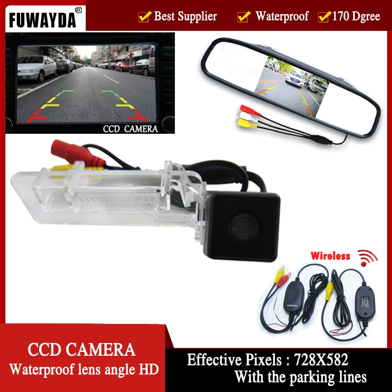 FUWAYDA Wirelelss Auto Assistance CCD car Rear view camera with 4.3inch Color LCD view Monitor for Merecedes-Benz SMART R300/350
FUWAYDA Wirelelss Auto Assistance CCD car Rear view camera with 4.3inch Color LCD view Monitor for Merecedes-Benz SMART R300/350