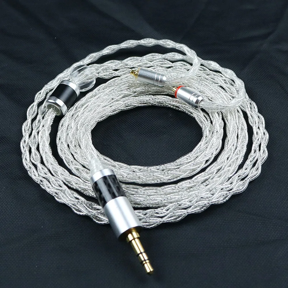 

AUX кабель посеребренные наушники обновление провода для Shure mmcx se215 535 846diy заказной одиночный Кристалл Медь прозрачный