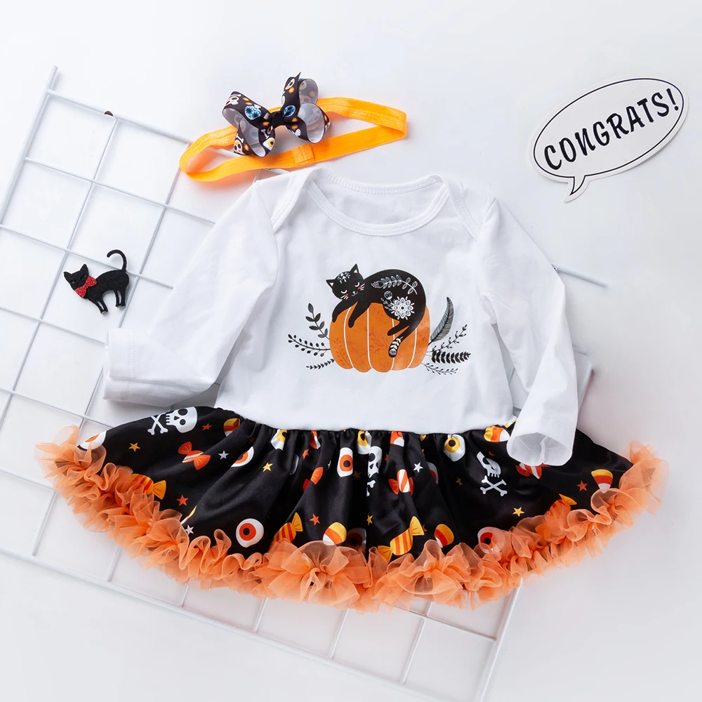 Halloween Girl's Dress Baby Tutu Dresses Long Sleeve Climbing Clothes New Children's Clothes Vestido Infantil 2019 New Product
Halloween Girl's Dress Baby Tutu Dresses Long Sleeve Climbing Clothes New Children's Clothes Vestido Infantil 2019 New Product