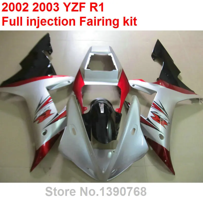 Fairing kit for YAMAHA R1 2002 2003 silver black red bodywork parts fairings set YZF R1 02 03 HZ11
Fairing kit for YAMAHA R1 2002 2003 silver black red bodywork parts fairings set YZF R1 02 03 HZ11