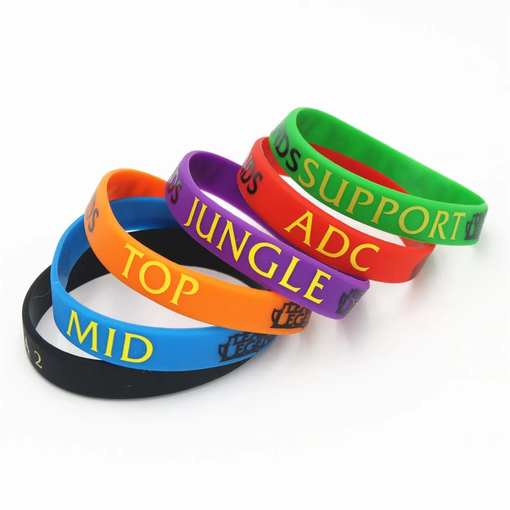 1PC Game Bracelet Wristband Silicone with ADC, JUNGLE, MID, SUPPORT, DOTA 2 Printed Band Women Men SH001
1PC Game Bracelet Wristband Silicone with ADC, JUNGLE, MID, SUPPORT, DOTA 2 Printed Band Women Men SH001