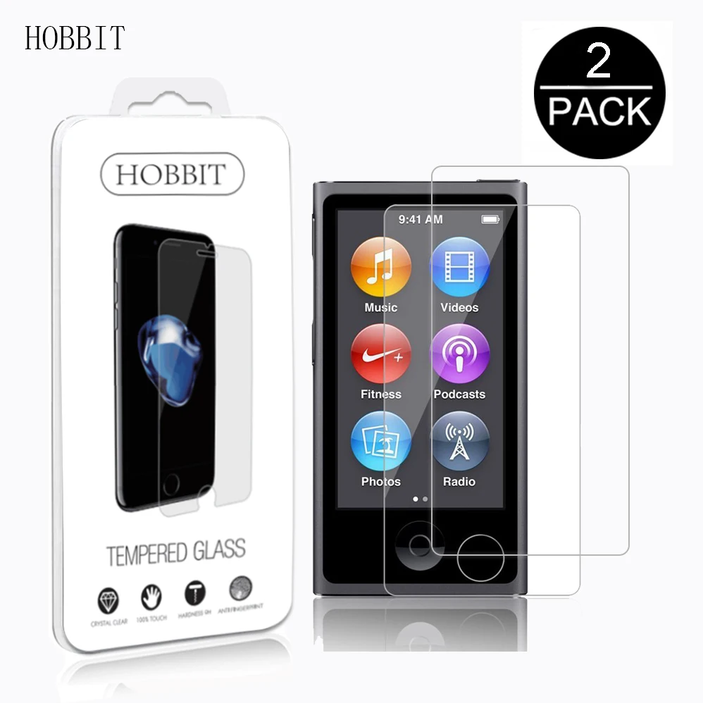 2 упаковки для Apple iPod Nano 7 0 3 мм 2.5D 9H закаленное стекло Защита экрана ультратонкая