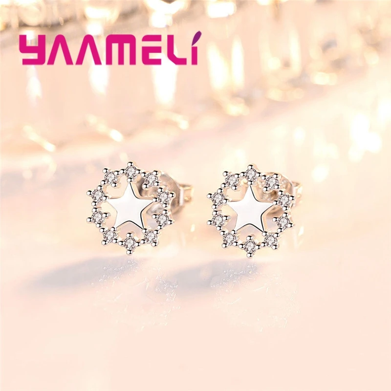 Personality Female 925 Sterling Silver Stud Earrings Micro Cubic Zircon For Women Jewelry Accessories Engagement
Personality Female 925 Sterling Silver Stud Earrings Micro Cubic Zircon For Women Jewelry Accessories Engagement