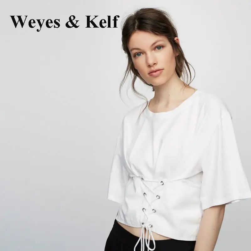 Женские повседневные короткие Блузы Weyes & Kelf, модный топ с коротким рукавом и круглым вырезом, 2020
Женские повседневные короткие Блузы Weyes & Kelf, модный топ с коротким рукавом и круглым вырезом, 2020