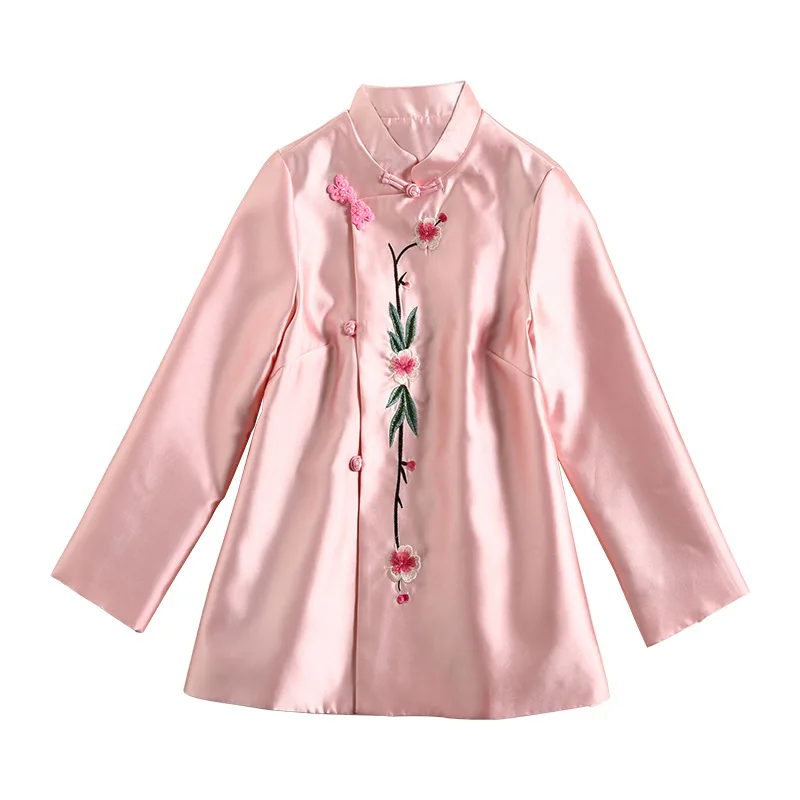 New Arrival Tops Coat Autumn 2018 Ladies Luxurious Embroidery Long Sleeve Jacket Coat Female Pink Coat Outwear Oversize XXL
New Arrival Tops Coat Autumn 2018 Ladies Luxurious Embroidery Long Sleeve Jacket Coat Female Pink Coat Outwear Oversize XXL