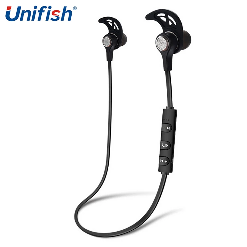 Unifish Bluetooth 4 2 наушники Спорт Бег с микрофоном вкладыши Беспроводной бас гарнитура