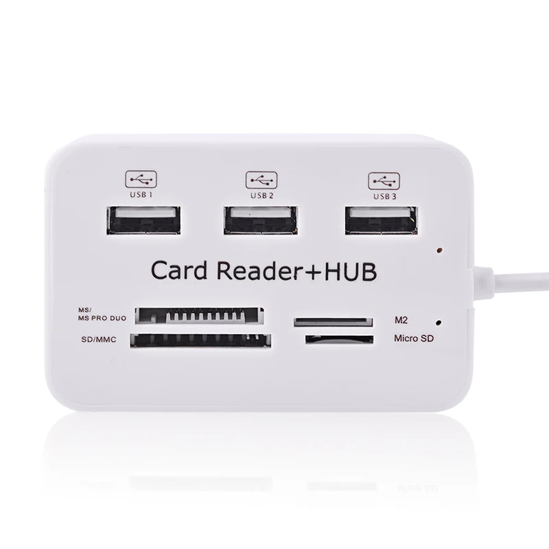 Картридер для SD/MMC/M2/MS Pro Duo 2 0 высокоскоростной Разветвитель USB 0|usb splitter|hub usbusb 2.0 hub |