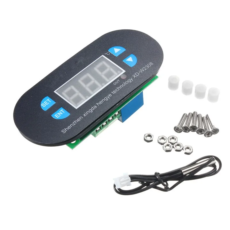 DC12V XD-W2308 Digital Thermostat Temperature Controller Adjustable Sensor Meter
DC12V XD-W2308 Digital Thermostat Temperature Controller Adjustable Sensor Meter