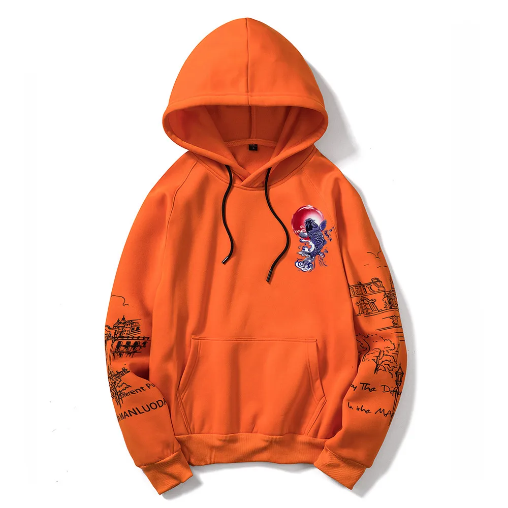 Japanese Style Koi Printed Fleece Pullover Hoodies Men/Women Casual Hooded Streetwear Sweatshirts Hip Hop Harajuku Male Tops
Japanese Style Koi Printed Fleece Pullover Hoodies Men/Women Casual Hooded Streetwear Sweatshirts Hip Hop Harajuku Male Tops