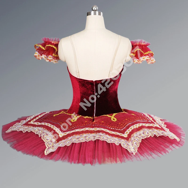Adult Women Red Professional Ballet Tutus Girls Gold Lace Embroidery Pancake Ballet Dancewear Ballerina Dance Costumes B1079
Adult Women Red Professional Ballet Tutus Girls Gold Lace Embroidery Pancake Ballet Dancewear Ballerina Dance Costumes B1079