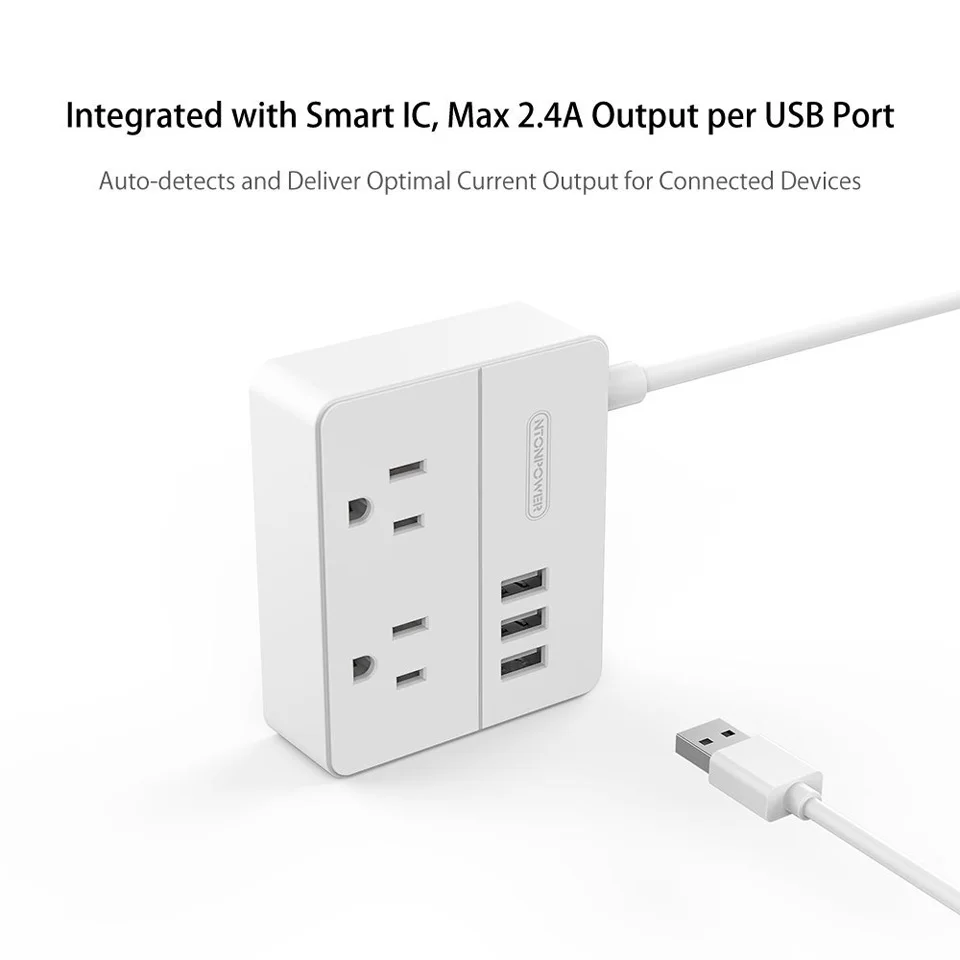 NTONPOWER 2 Pack Mini Travel Power Strip Desktop Charging Station 2 Outlets 3 USB Ports with 5FT Cord For Cruise Ship Home Dorm
NTONPOWER 2 Pack Mini Travel Power Strip Desktop Charging Station 2 Outlets 3 USB Ports with 5FT Cord For Cruise Ship Home Dorm