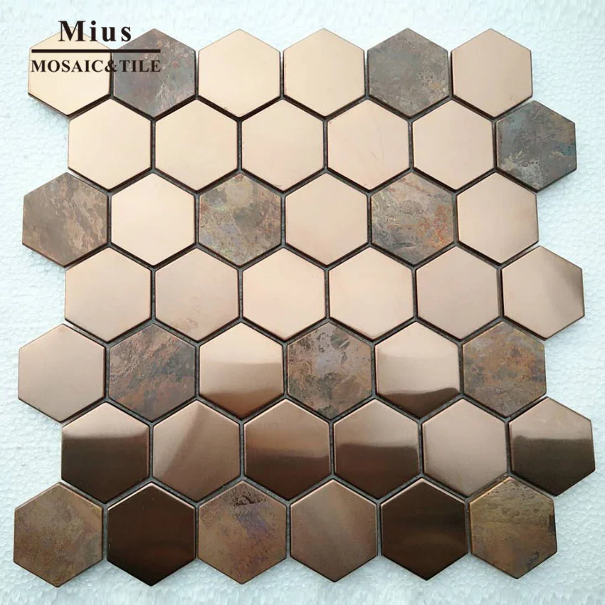Hot sale Hexagenal rose gold metal brown copper mosaic wall tile bathroom tile mosaic
Hot sale Hexagenal rose gold metal brown copper mosaic wall tile bathroom tile mosaic
