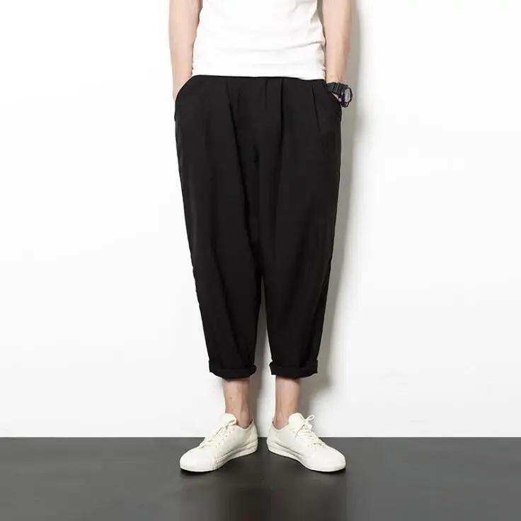 Quality 2022 Summer new Retro cotton and linen Ninth pants trousers male plus size casual pants Men loose trendy harem pants
Quality 2022 Summer new Retro cotton and linen Ninth pants trousers male plus size casual pants Men loose trendy harem pants