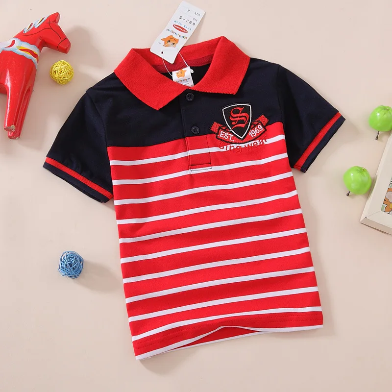 Summer Boys Polo Shirts Baby Boy Sport Shirt stripe Kids Shirt Turn-Down Collar Short Sleeve Boys Tops Children Clothing
Summer Boys Polo Shirts Baby Boy Sport Shirt stripe Kids Shirt Turn-Down Collar Short Sleeve Boys Tops Children Clothing