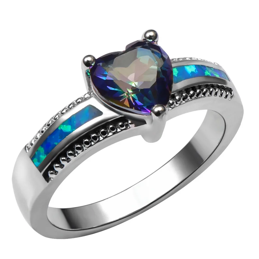 Blue Fire Opal With Rose Rainbow Crystal Zircon 925 Sterling Silver Ring Beautiful Jewelry Size 6 7 8 9 10 R1399
Blue Fire Opal With Rose Rainbow Crystal Zircon 925 Sterling Silver Ring Beautiful Jewelry Size 6 7 8 9 10 R1399