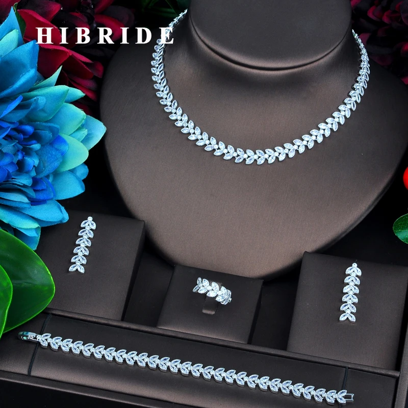 HIBRIDE New Design Leaf Shape Design Bridal Dubai Jewelry Sets For Women Wedding Accessories Party Gifts N-735
HIBRIDE New Design Leaf Shape Design Bridal Dubai Jewelry Sets For Women Wedding Accessories Party Gifts N-735