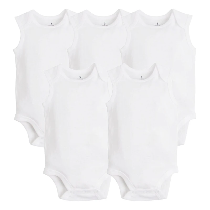 5 PCS/LOT Newborn Baby Clothing 2016 Summer Sleeveless Baby Boy Girl Clothes 100% Cotton White Kids Baby Bodysuits & Jumpsuits
5 PCS/LOT Newborn Baby Clothing 2016 Summer Sleeveless Baby Boy Girl Clothes 100% Cotton White Kids Baby Bodysuits & Jumpsuits