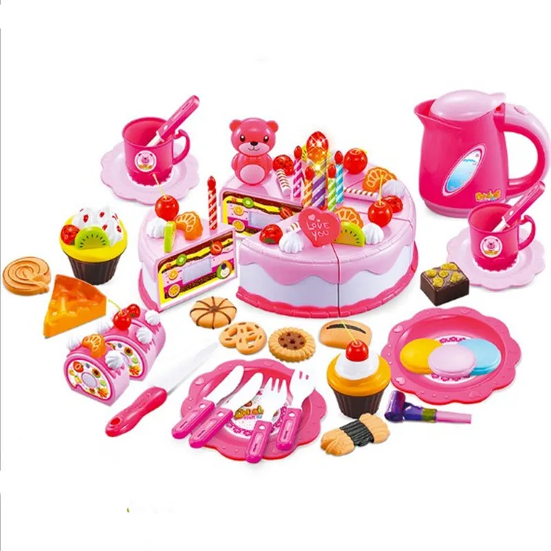80Pcs Pretend Play Cutting Birthday Cake Kitchen Educational Tools Toy Food Toy Kitchen For Children Play Food Tea Set
80Pcs Pretend Play Cutting Birthday Cake Kitchen Educational Tools Toy Food Toy Kitchen For Children Play Food Tea Set