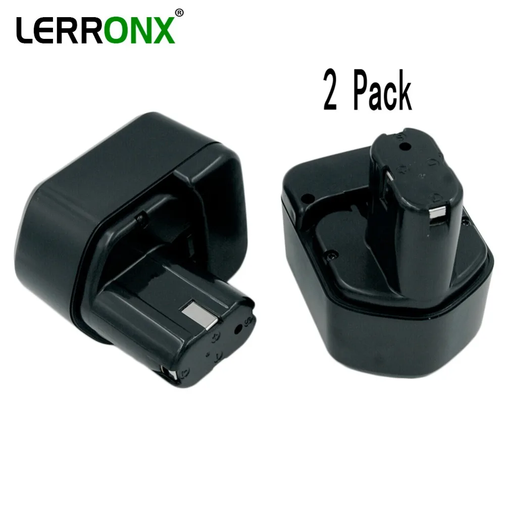 Новый 2 шт. перезаряжаемый Ni CD аккумулятор LERRONX 12 в 2000 мАч для Hitachi Power Tool EB1212S EB1220RS