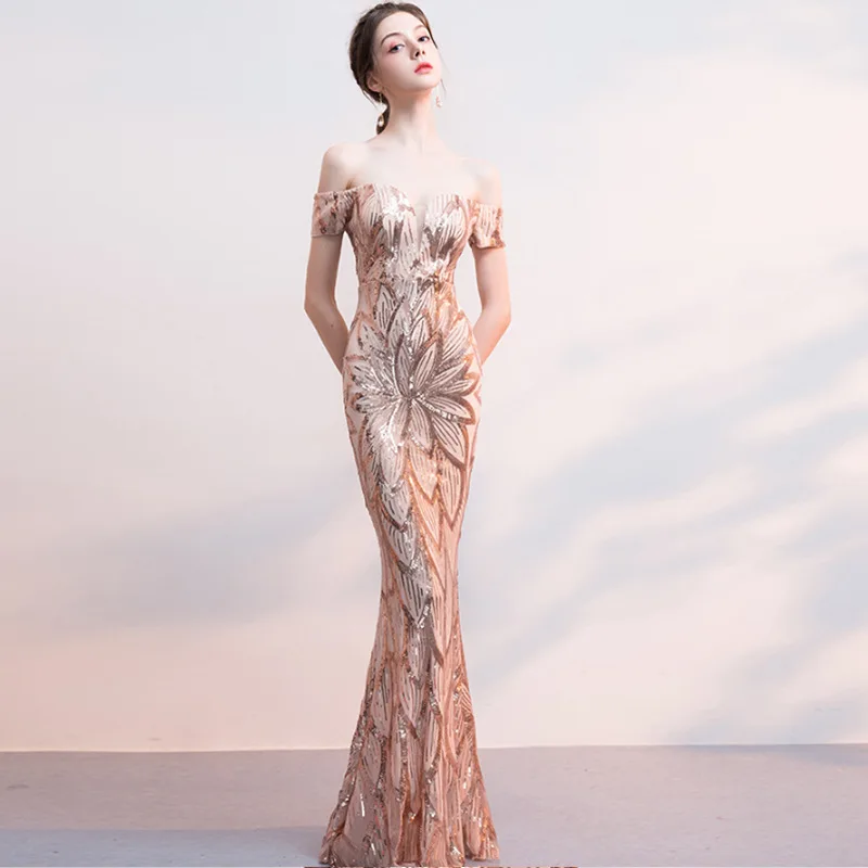 Bling Off Shoulder Chinese Sexy Sequins Oriental Party Female Cheongsam Stage Show Qipao Elegant Celebrity Banquet Dresses
Bling Off Shoulder Chinese Sexy Sequins Oriental Party Female Cheongsam Stage Show Qipao Elegant Celebrity Banquet Dresses