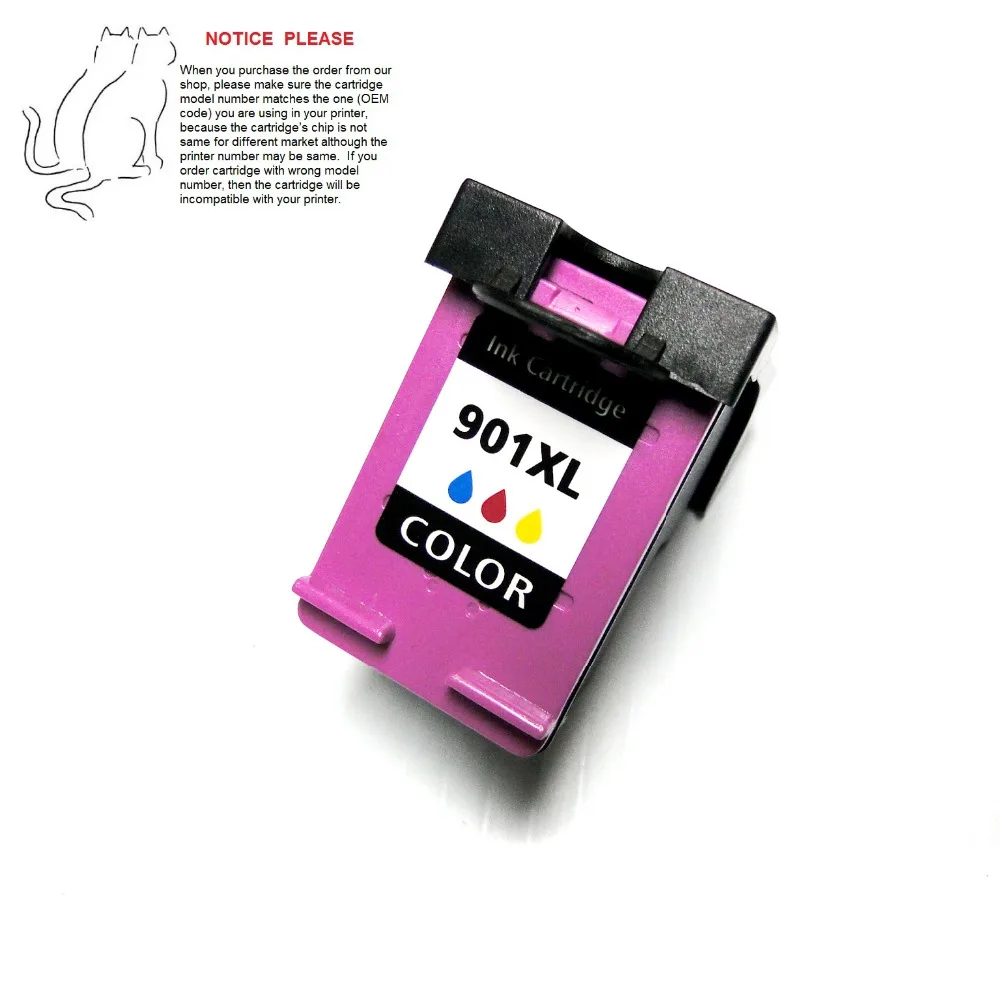 YOTAT 1pcs remanufactured ink cartridge for HP901 HP901XL for HP Officejet J4500 J4525 J4540 J4550 J4580 J4585 J4640 J4660
YOTAT 1pcs remanufactured ink cartridge for HP901 HP901XL for HP Officejet J4500 J4525 J4540 J4550 J4580 J4585 J4640 J4660