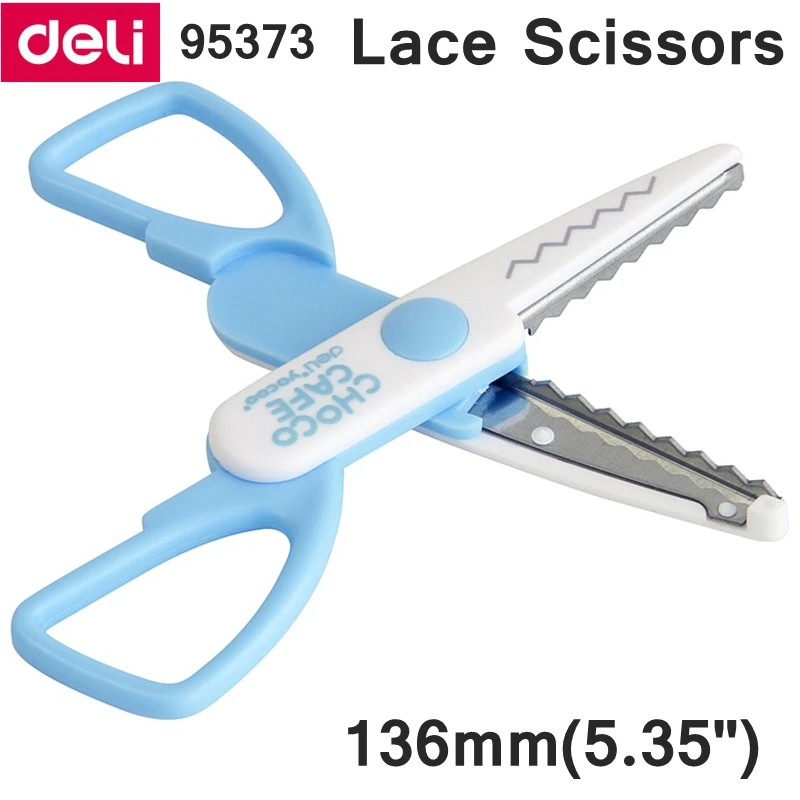 Deli 95373 школьные ножницы кружевные 136 мм (5 35 ') нержавеющие Розничная упаковка