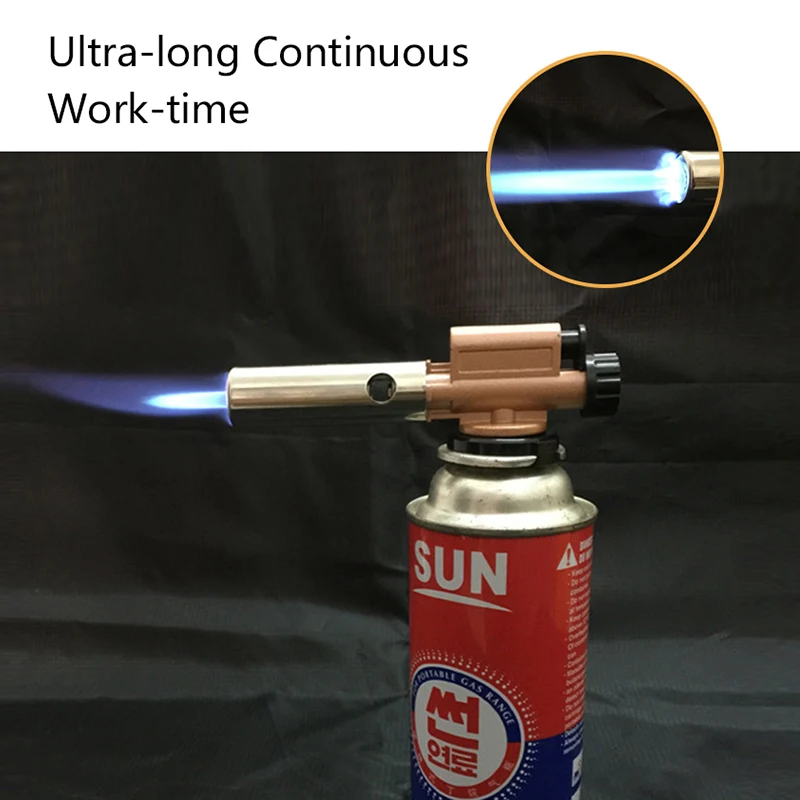PRACMANU Electronic Ignition Copper Flame Butan Gas Burner Gun Maker Torch For Outdoor Camping Picnic BBQ Welding Equipment
PRACMANU Electronic Ignition Copper Flame Butan Gas Burner Gun Maker Torch For Outdoor Camping Picnic BBQ Welding Equipment