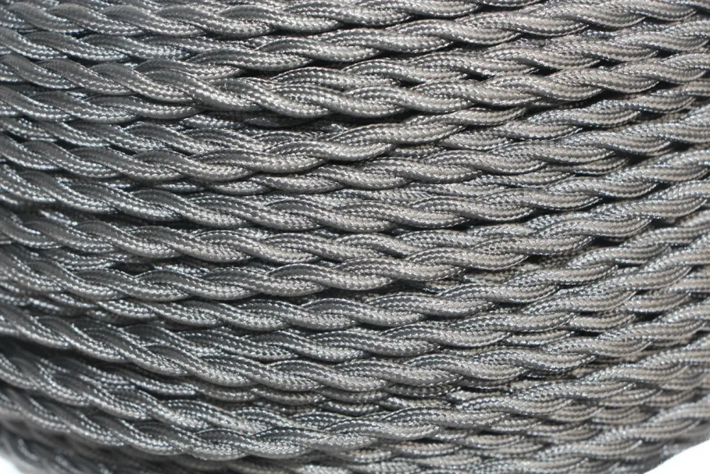 2 x 0.75mm2 Edison Grey Vintage Twisted Electrical Wire Textile Cable Vintage Lamp Cord Pendant Light Lamp Wire
2 x 0.75mm2 Edison Grey Vintage Twisted Electrical Wire Textile Cable Vintage Lamp Cord Pendant Light Lamp Wire