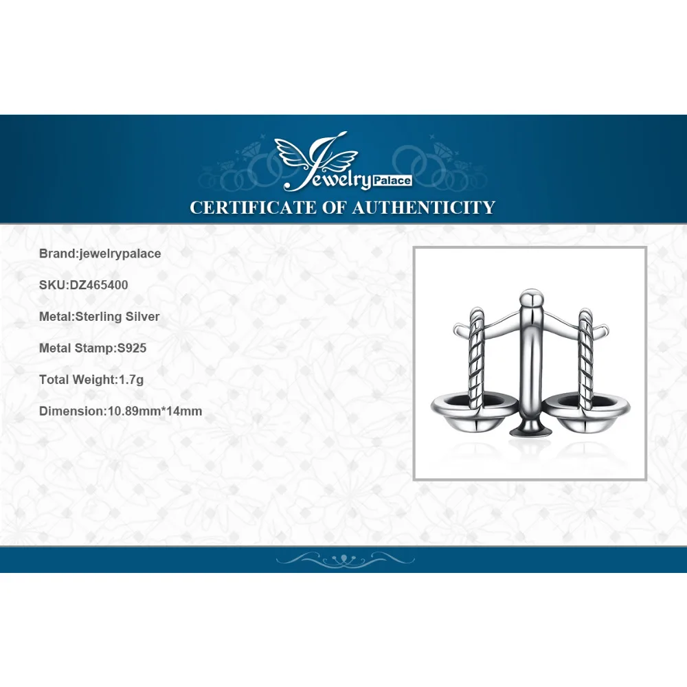 JewelryPalace Luck Libra 925 Sterling Silver Beads Charms Silver 925 Original For Bracelet Silver 925 original Jewelry Making
JewelryPalace Luck Libra 925 Sterling Silver Beads Charms Silver 925 Original For Bracelet Silver 925 original Jewelry Making