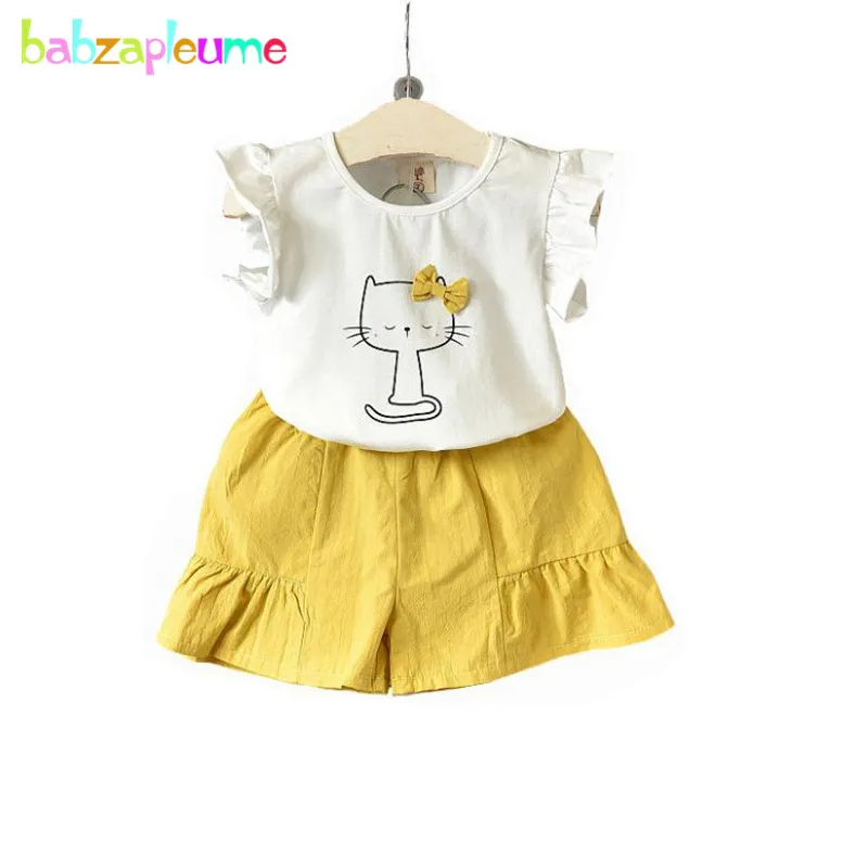 2Piece Summer Korean Kids Clothes For Children Clothing Sets Cartoon Cute Cotton T-shirt+Yellow Shorts Baby Girls Outfits BC1794
2Piece Summer Korean Kids Clothes For Children Clothing Sets Cartoon Cute Cotton T-shirt+Yellow Shorts Baby Girls Outfits BC1794