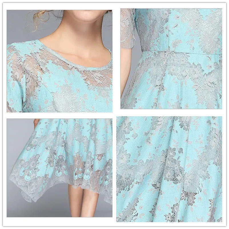 Short Sleeve Summer Lace Dress Woman Fashion Slim O-neck Sexy Hollow Out Party Work Casual Dresses Women A-line Vintage Vestido
Short Sleeve Summer Lace Dress Woman Fashion Slim O-neck Sexy Hollow Out Party Work Casual Dresses Women A-line Vintage Vestido