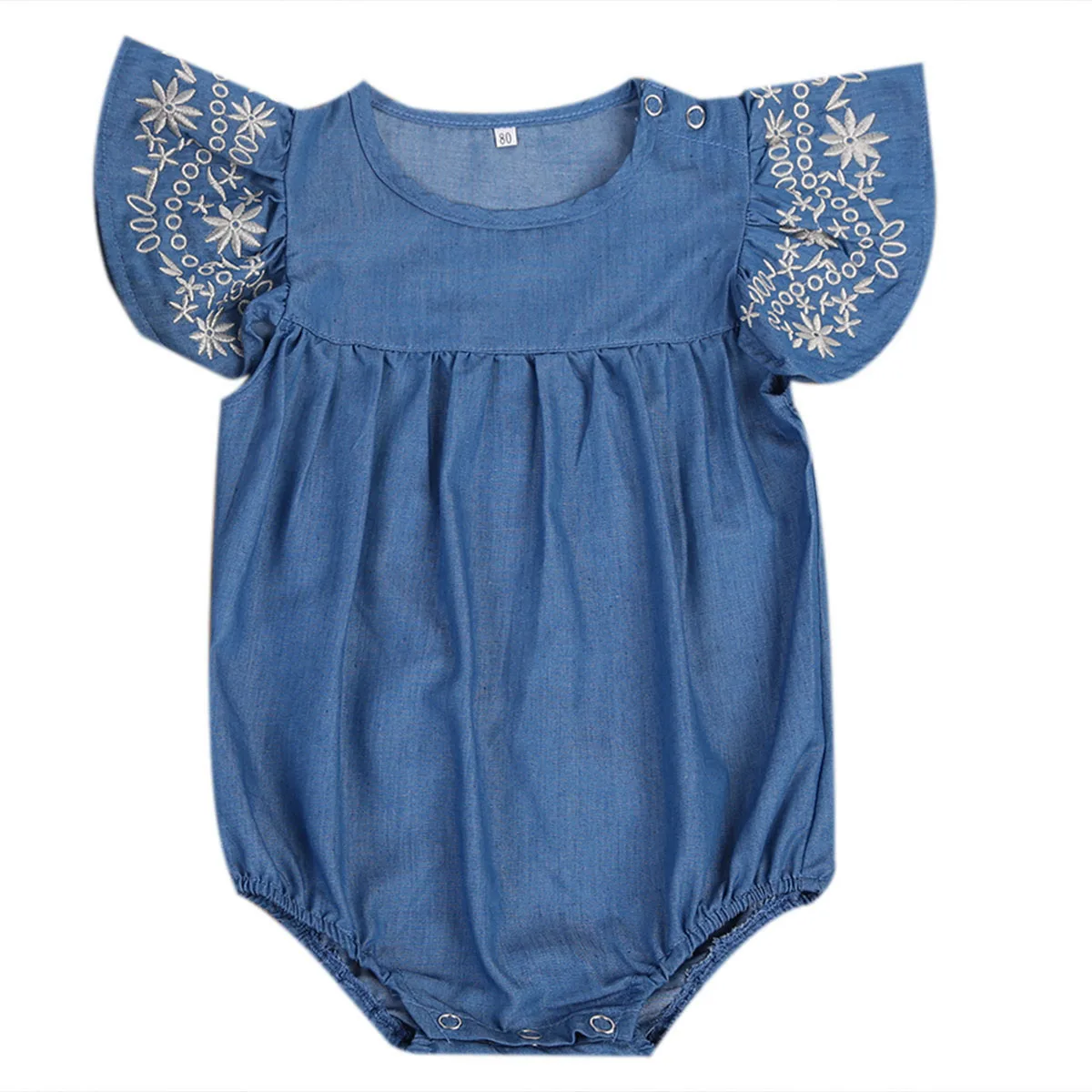 Hot Toddler Baby Girls Denim Bodysuit Fly Sleeve Cute Infant Kids Outfit Summer Fashion Sunsuit Baby Clothing
Hot Toddler Baby Girls Denim Bodysuit Fly Sleeve Cute Infant Kids Outfit Summer Fashion Sunsuit Baby Clothing