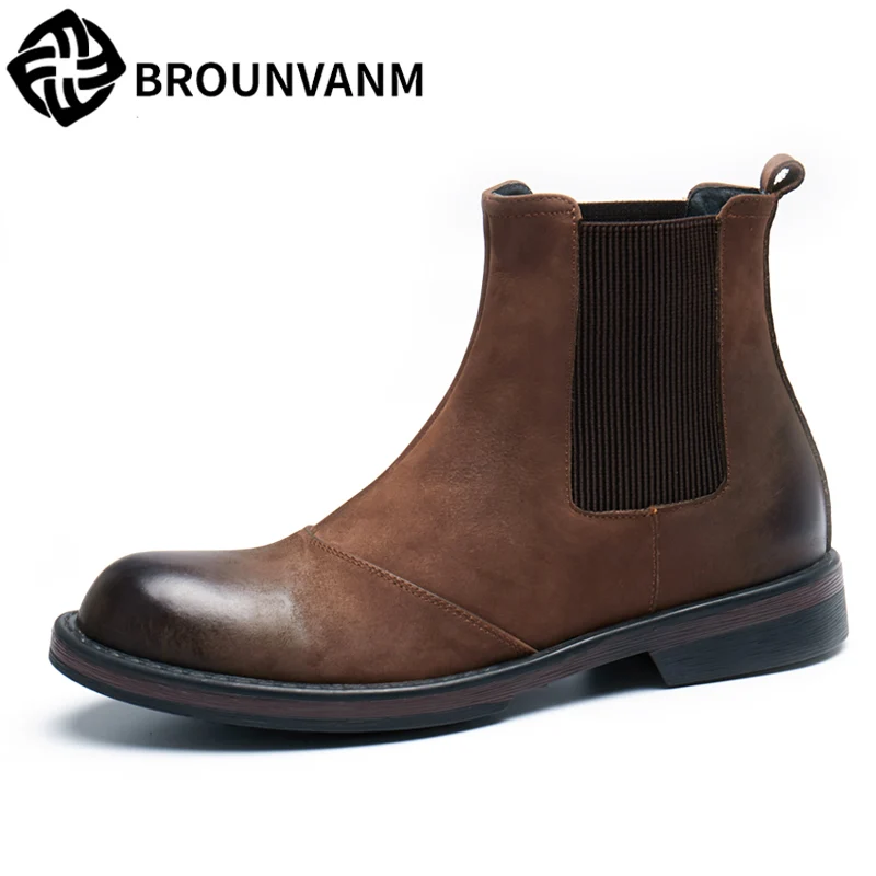 Chelsea boots male autumn winter British retro men's Genuine Leather desert boots Riding boots cowboy boots mens autumn winter
Chelsea boots male autumn winter British retro men's Genuine Leather desert boots Riding boots cowboy boots mens autumn winter