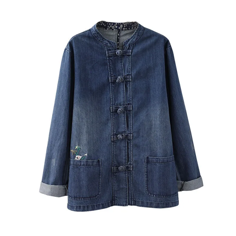 Max LuLu 2019 Autumn Fashion Chinese Style Ladies Punk Streetwear Womens Denim Jacket Vintage 3d Printed Casual Coat Windbreaker
Max LuLu 2019 Autumn Fashion Chinese Style Ladies Punk Streetwear Womens Denim Jacket Vintage 3d Printed Casual Coat Windbreaker