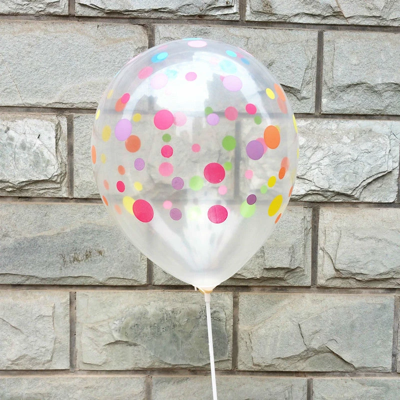 12 Inch 2.8g Colorful dots Transparent latex balloons Happy Birthday Party wedding supplies Decoration balloon 20 Pcs / lots
12 Inch 2.8g Colorful dots Transparent latex balloons Happy Birthday Party wedding supplies Decoration balloon 20 Pcs / lots